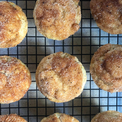 Mini Pear Cardamom Doughnut Cakes